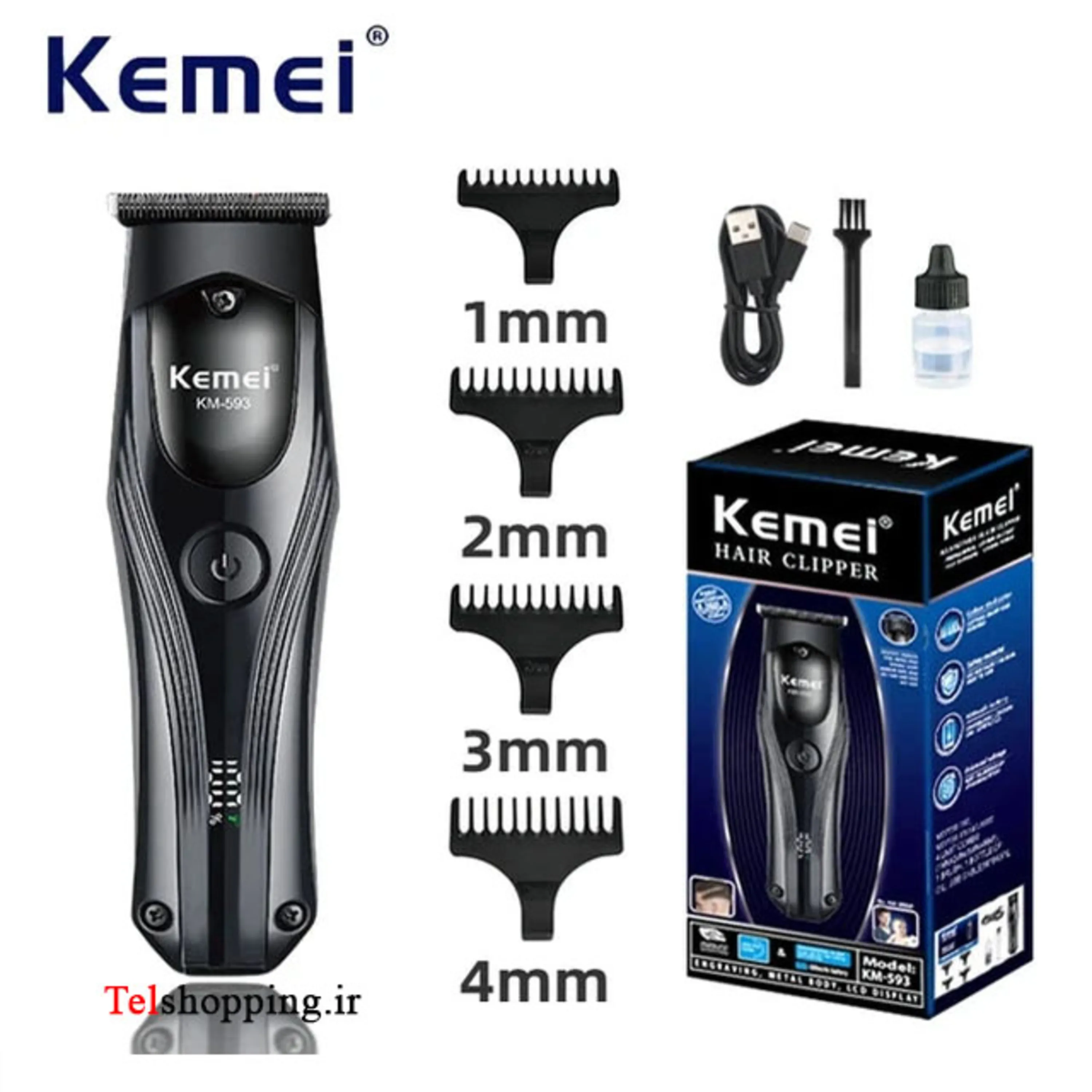 ماشین اصلاح موی صورت کیمی مدل Km593